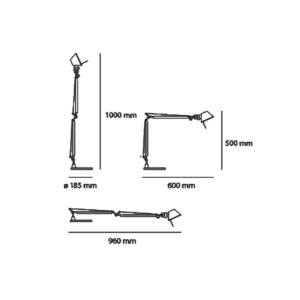 Artemide - Lampada Tolomeo Midi Led longho palermo