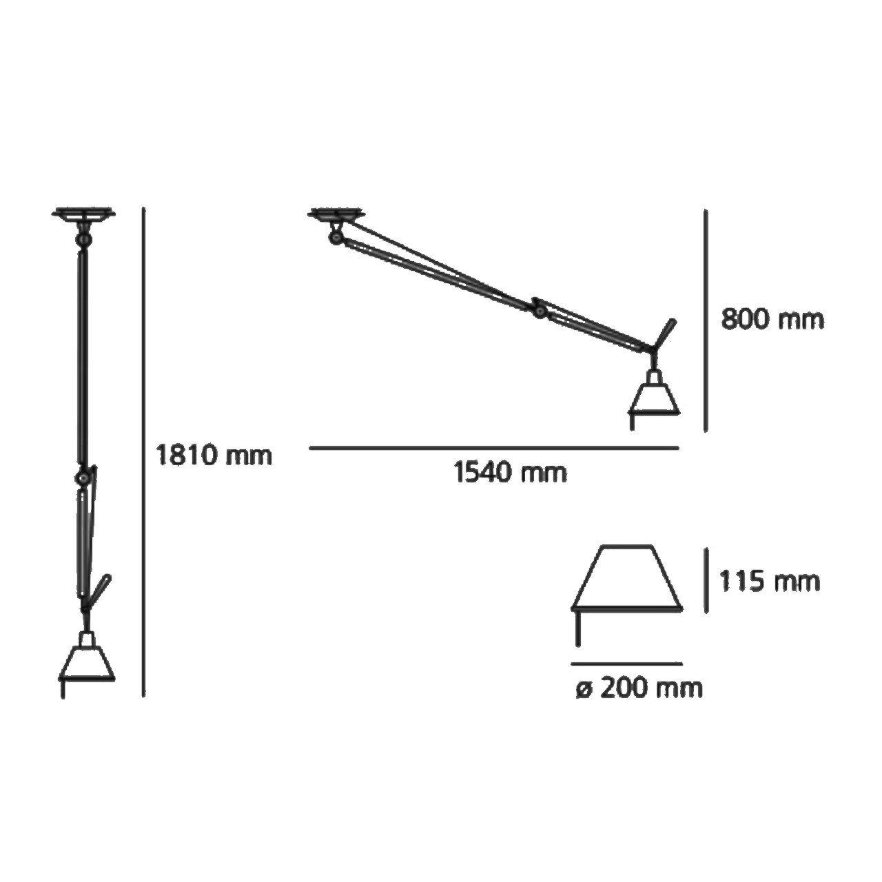 Artemide Tolomeo Sospensione Decentrata pergamena - Ø36 cm