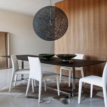 Tom Dixon - Tavolo rotondo Slab nero 120 cm - LONGHO