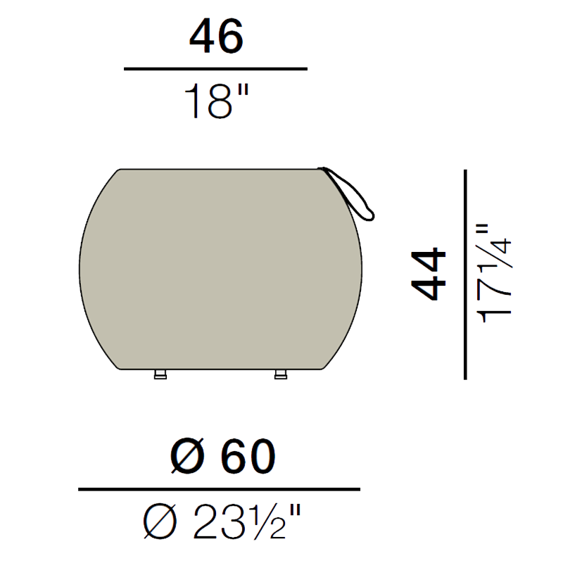 Dala Pouf / Tavolino Dedon