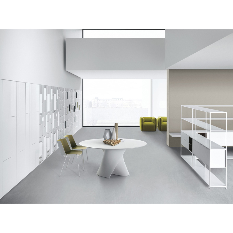 Mdf Italia – Tavolino Metodo H30 Bianco Opaco - LONGHO