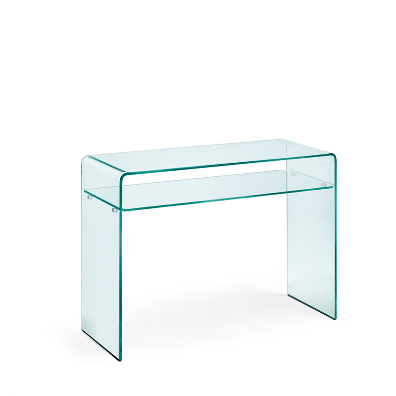 Fiam – Consolle Rialto con ripiano in vetro trasparente L100 - LONGHO