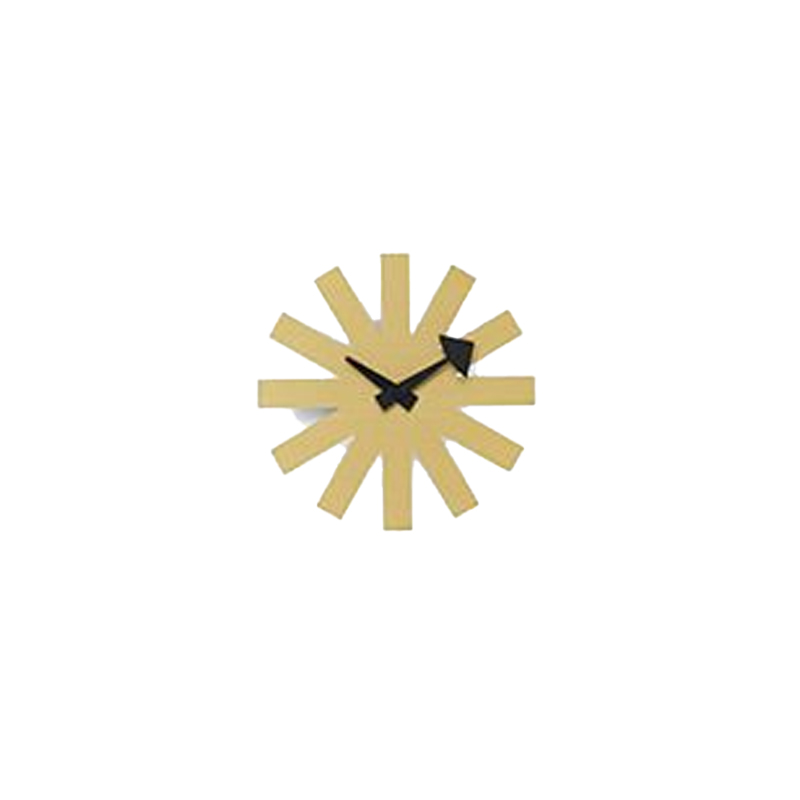 Asterisk Clock, Orologio da parete, Nero Vitra