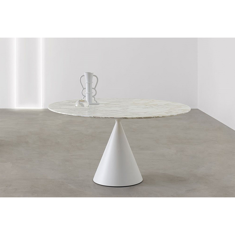 Tavolo BLOOM bianco tondo 120x75 cm - Konte Design
