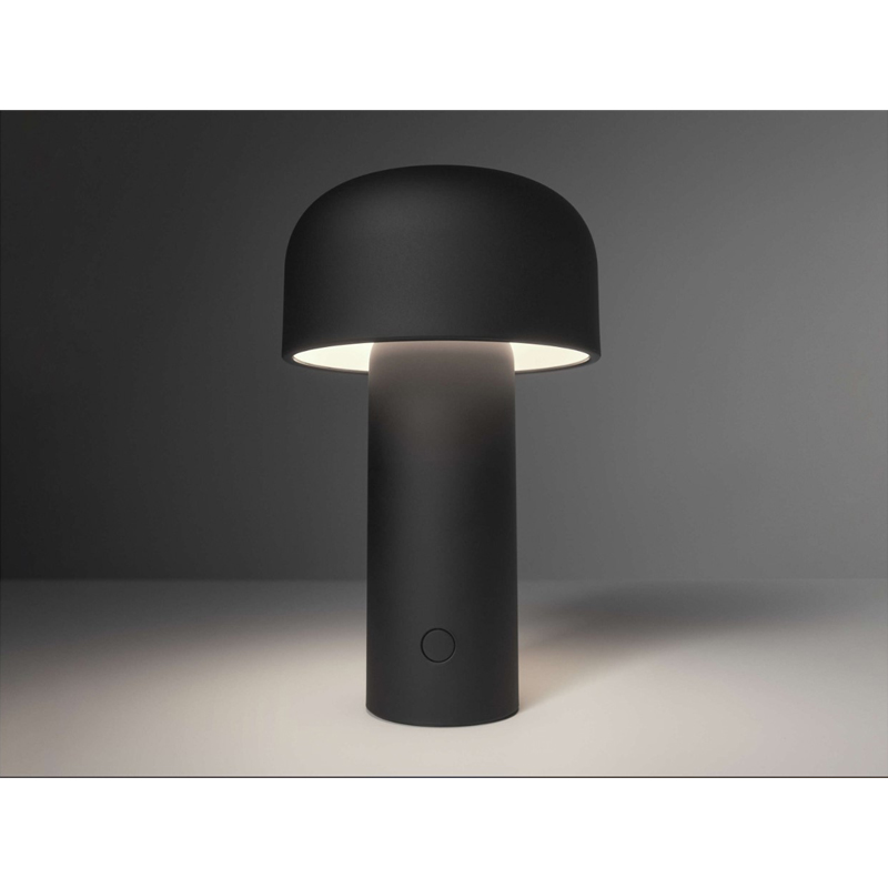 LAMPADA DA TAVOLO TOUCH LED EFFETTO MARMO NERO su Popolo Hotellerie