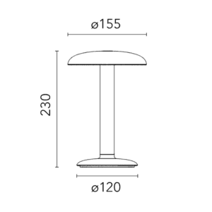 Flos Lampada da tavolo Gustav Residential Longho Design Palermo