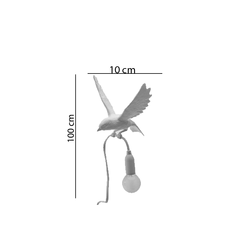 Seletti Sparrow Taking off Lampada da Tavolo con pinza – Stilluce