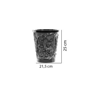 Lalique Vaso Mûres Medio cristallo Longho Design Palermo